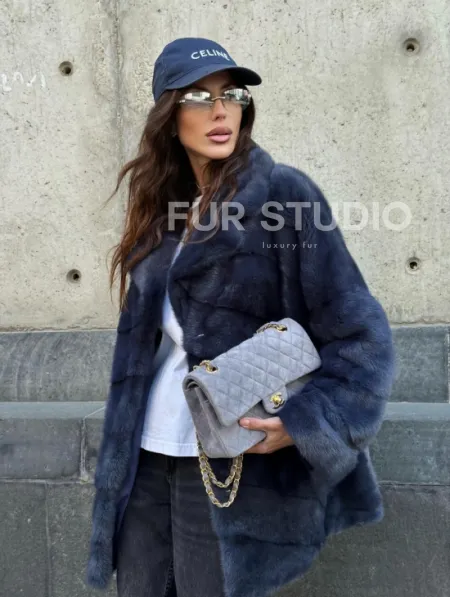 Короткая норковая шуба - автоледи - фото 7