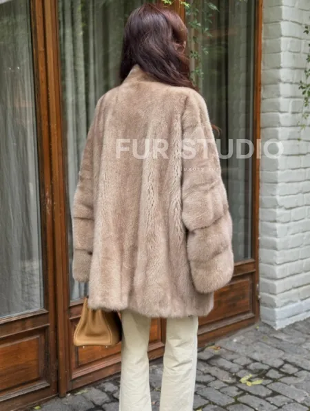 Полушубок из норки - фото 5