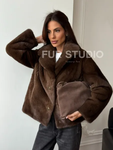 Норковый пиджак - фото 13