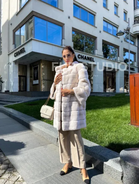 Шуба из кролика рекс - фото 2