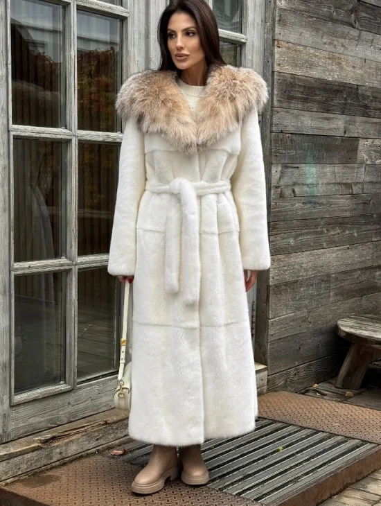 Шуба Халат из норки 
