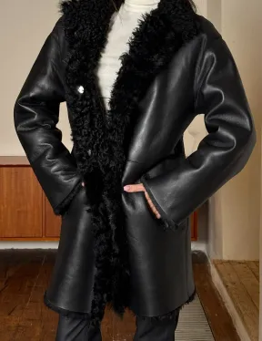 Двухсторонняя шуба - дублёнка из тиградо - фото 2