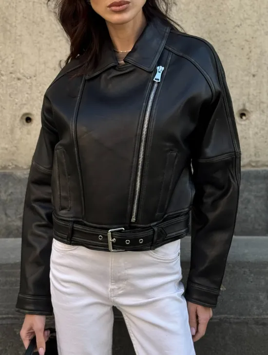 Кожаная куртка в стиле Casual - фото 5