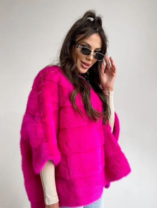 Норковая кофта на молнии - фото 3