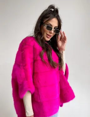 Норковая кофта на молнии - фото 3