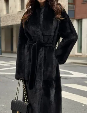 Шуба норковая черная 