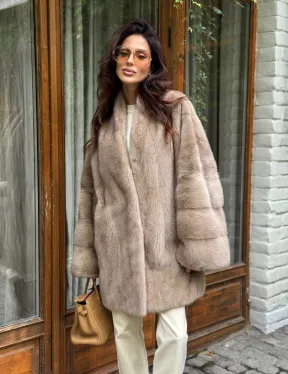 Полушубок из норки - фото 9