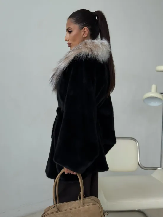 Норковая шуба с рысью - фото 9