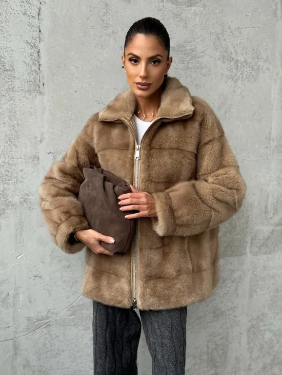 Норковая куртка - фото 9