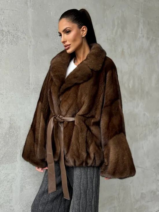Шуба норковая оверсайз - фото 5