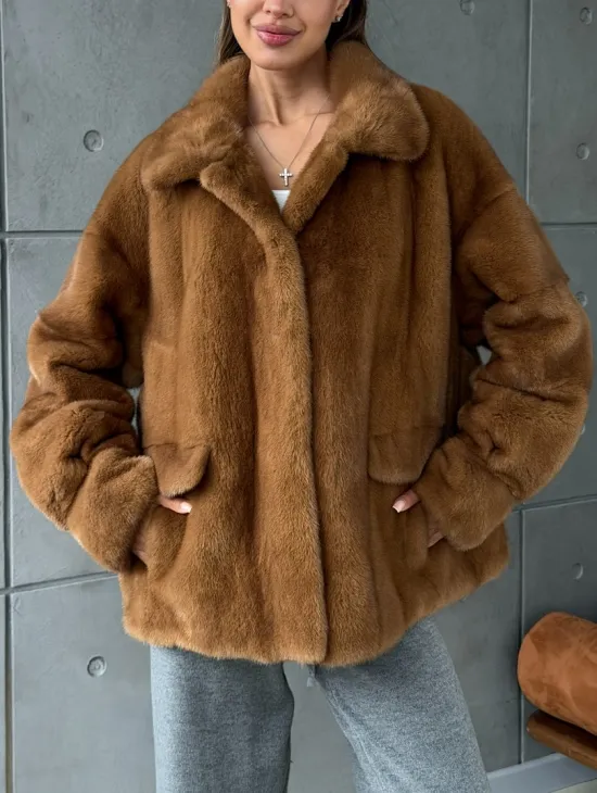 Женская норковая куртка - фото 4