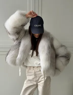 Шуба кроп-топ из лисы finnish cross fox - фото 17