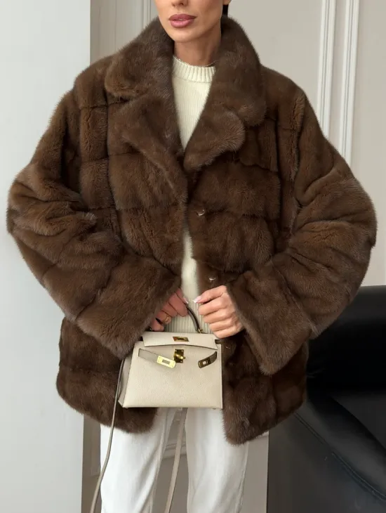 Норковый полушубок - фото 2