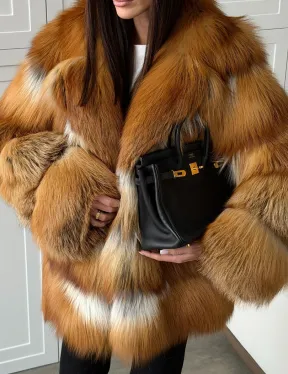 Шуба из натурального меха - лиса огнёвка - фото 4