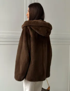 Автоледи с капюшоном из норки KOPENHAGEN FUR - фото 7