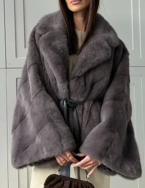 Автоледи норковая, модель -  «Летучая мышь» - фото 4