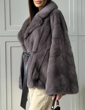 Автоледи норковая, модель -  «Летучая мышь» - фото 5