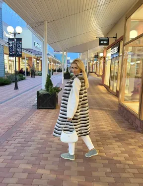 Жилет из меха орилага под шиншиллу - фото 4